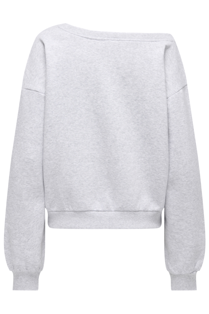 ONLRHINA L/S ONE SHOULDER CC SWT 15361160 LIGHT GREY MELANGE